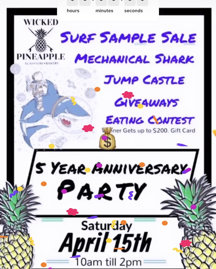 5 Year Anniversary Party